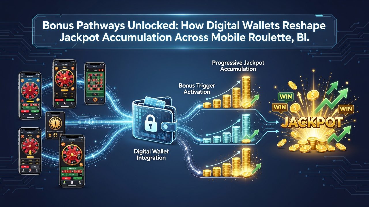 Mobile screen showing linked digital wallet balance feeding into football betting and blackjack jackpot meters simultaneously